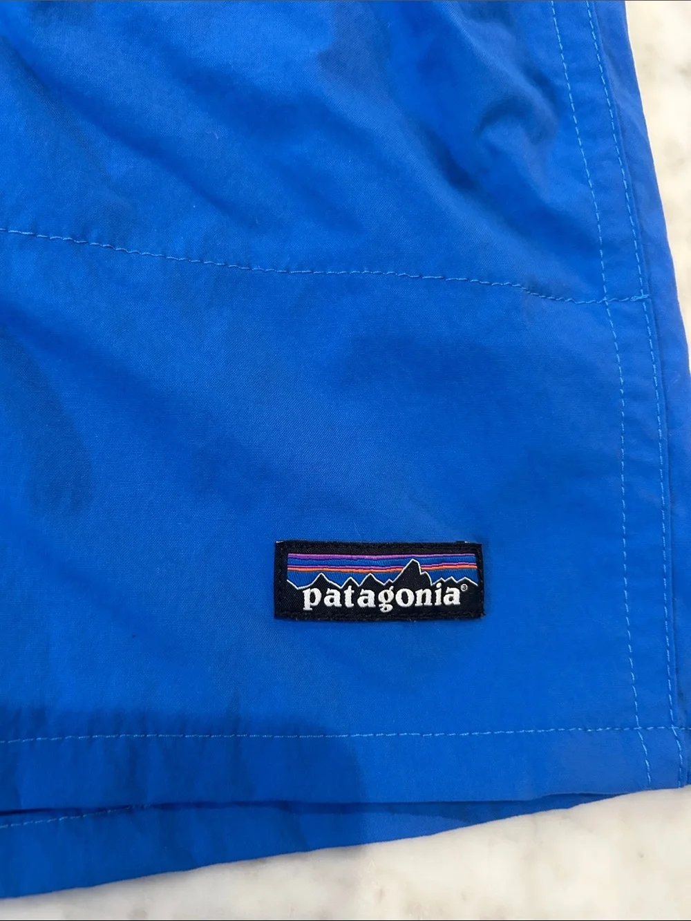 NWOT Patagonia Men's Baggies Longs Swim Trunks in Bright Blue Sz L